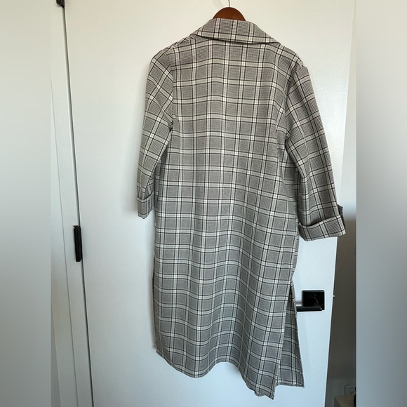 Primark Black & White Plaid Blazer Size 4 - Picture 2 of 6